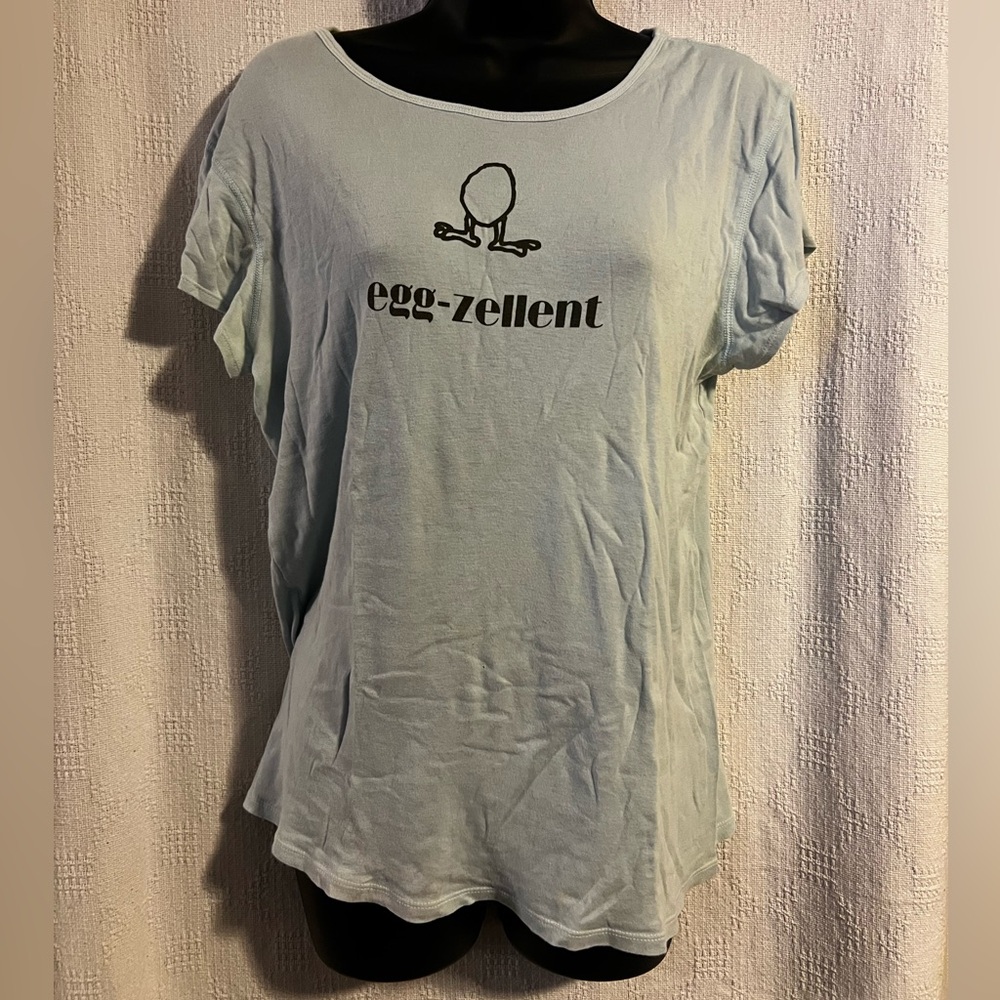 Old Navy Egg-zellent Light Blue Women's Top